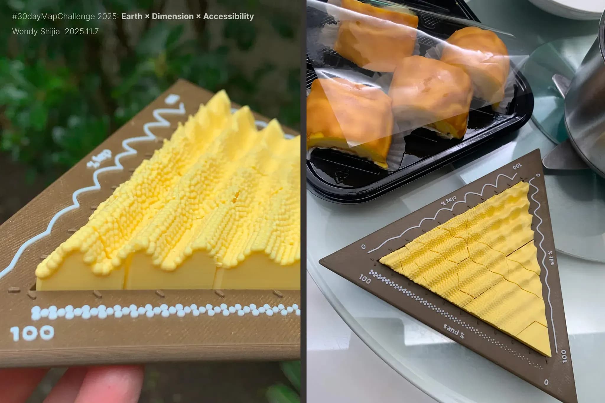 duas fotos mostrando detalhes do produto final